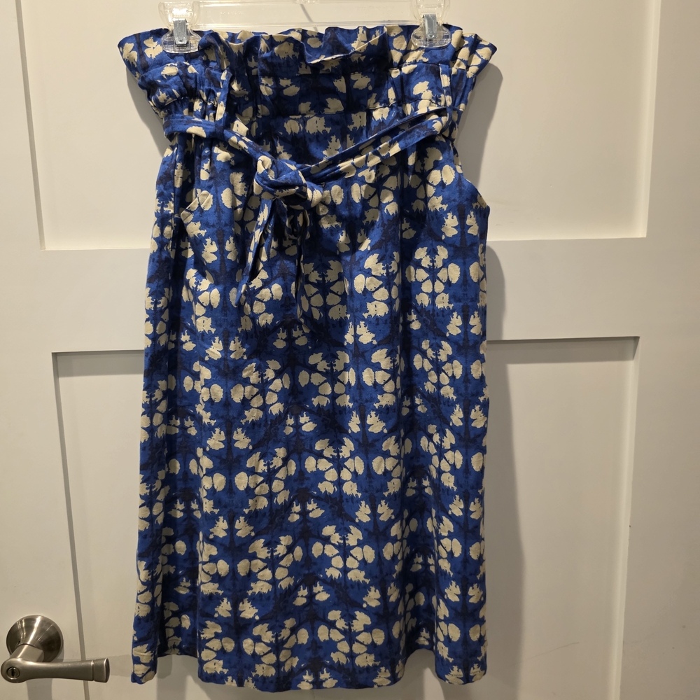 Anthropologie Porridge Skirt Lanai Midi Small Boho Summer Beach Coastal Batik